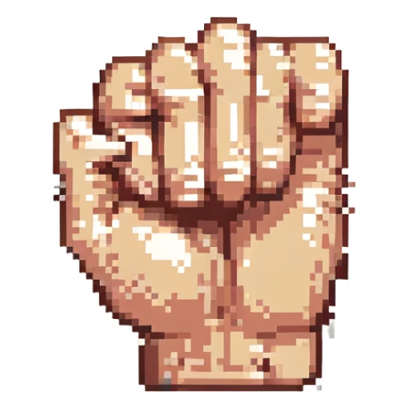 closed fist sticker