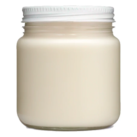 1 Coconut body butter in jar no label sticker