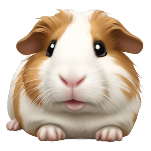 Guineapig laying down very cute but realistic sticker