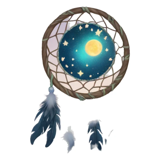 moon-and-stars-dreamcatcher sticker