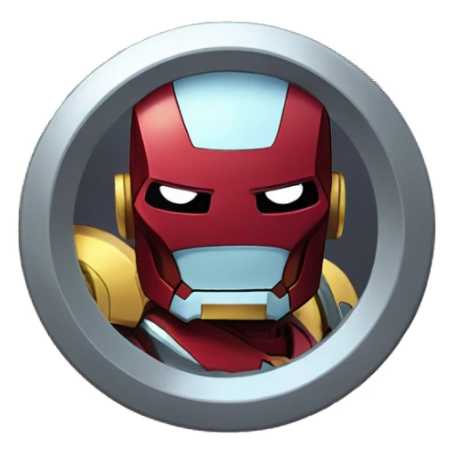 Ironman with teen Titans go sticker