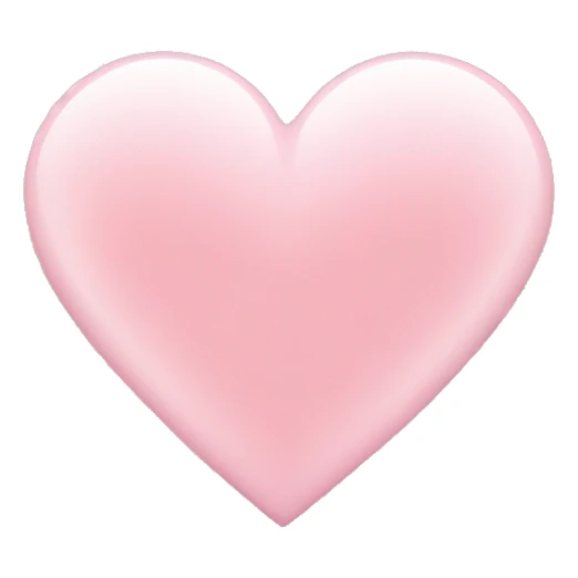 Light pink heart  sticker