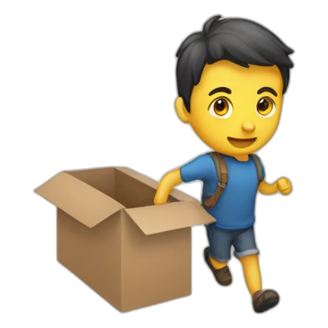 Une personne qui marche sur du caca sticker