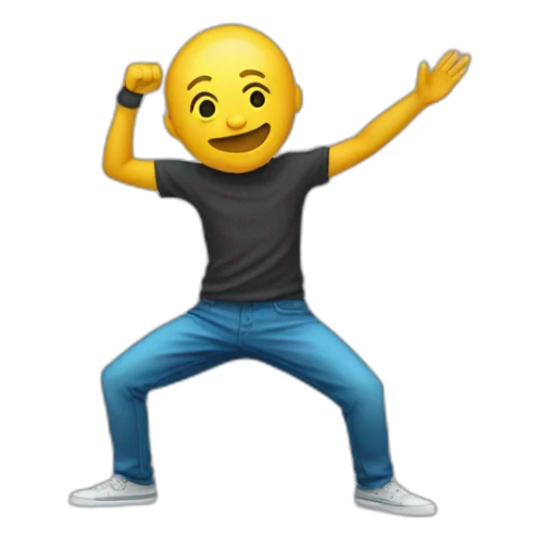 Personne qui fait un dab comme un pro sticker