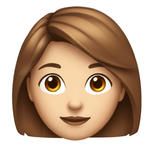 A pretty girl with brown hairs sticker