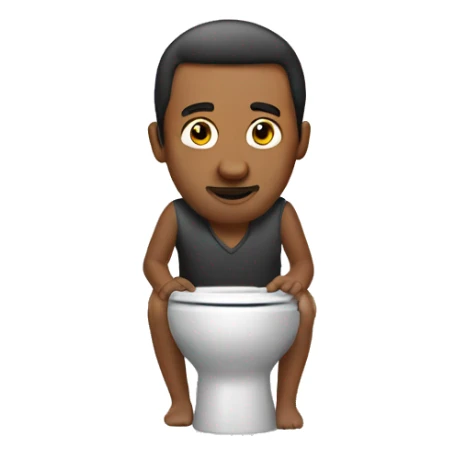 man in skibidi toilet sticker