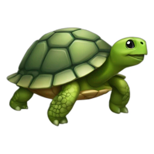 Poubelle sur une tortue  sticker