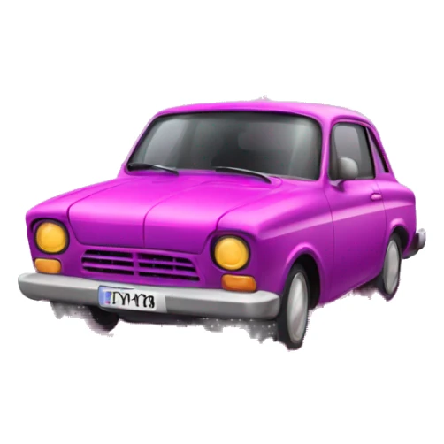 cold start automotive with pink putple spray paint beh sticker
