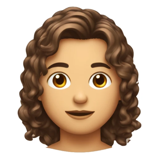 Garcon brun cheveux court dégradé et yeux marron sticker