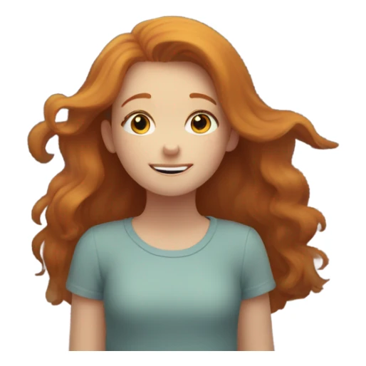 Ginger girl who loves stars  sticker