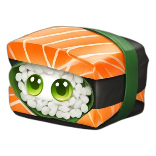 sushi-wrapped-in-money sticker