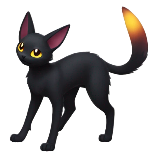 Black Nebula Umbreon-Litten-Noibat-cat full body sticker