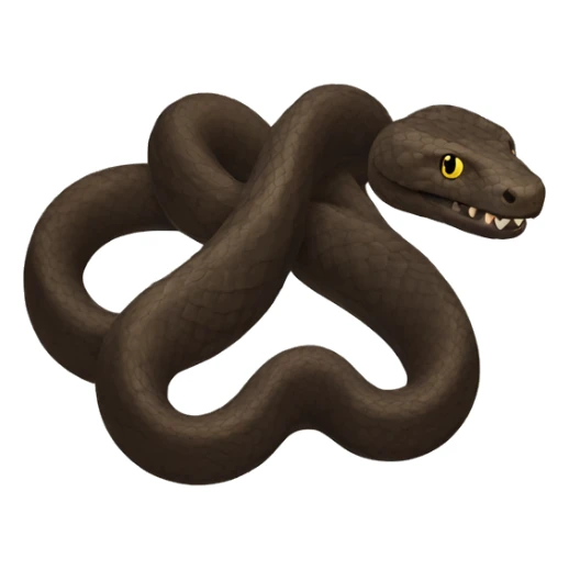 black-big-snake two headed two head should be shown color in brown sticker