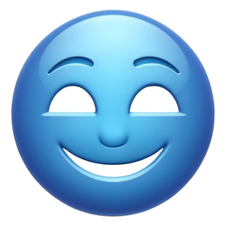 iOS-style 3D emoji: three curved lines radiating outward sticker