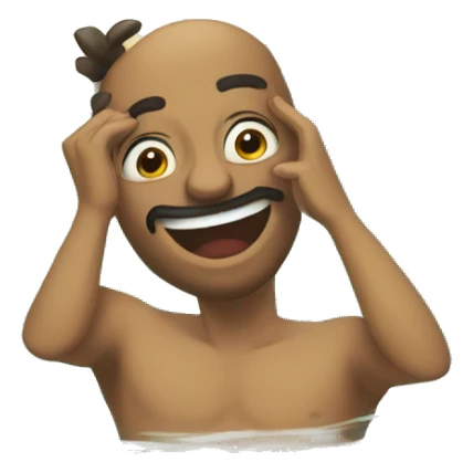 Pessoa boiando em uma boia ma piscina  sticker