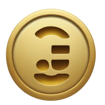 circle with the letter c inside and it spins and make it look like a coin sticker