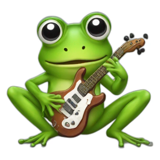 Music frog  sticker
