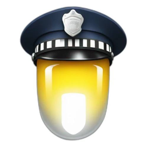 Police lights sticker