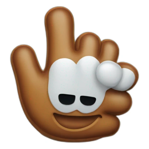 mickey glove thumb up sticker