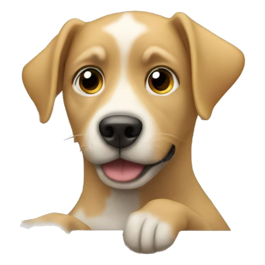 dog peeking out of car sticker