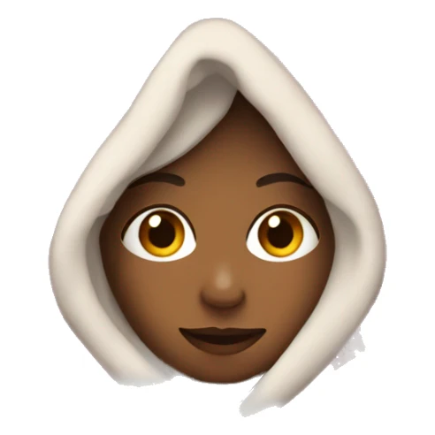 Girl wearing a blanket sticker