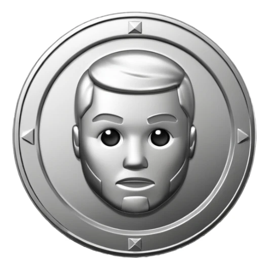 50 cent coin sticker