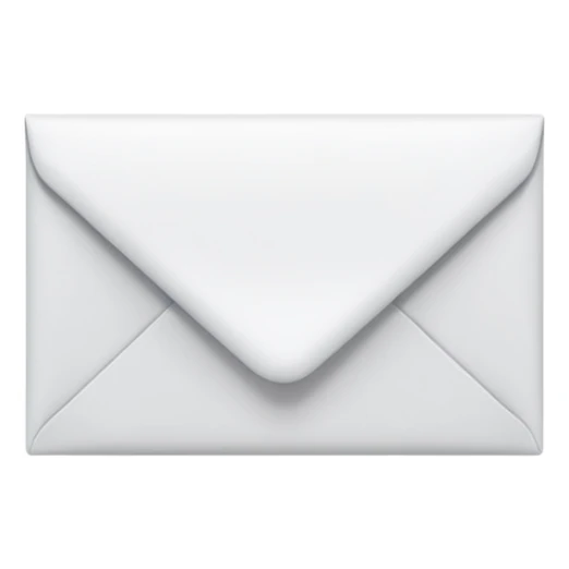 white envelope sticker