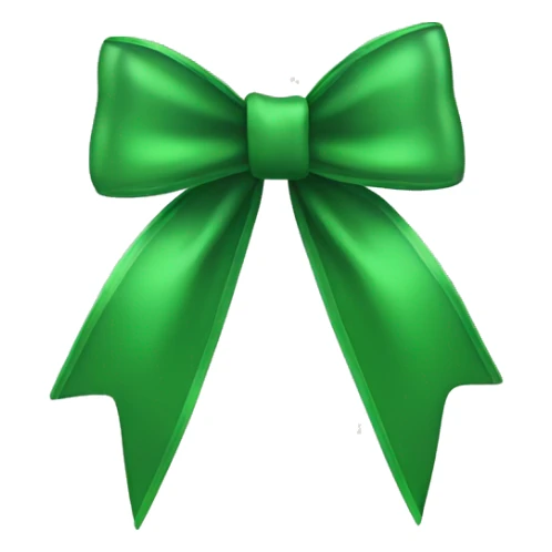 Green bow sticker