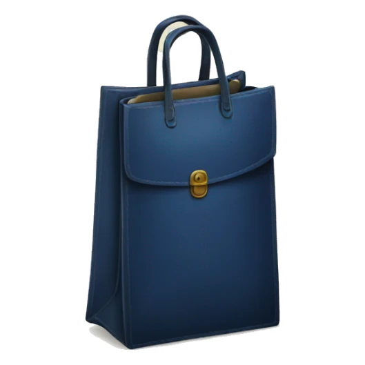 vintage bag with book dark blue sticker