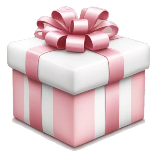 Light pink Christmas gifts under a white Christmas tree  sticker