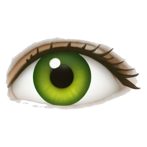 green woman eyes only eyes sticker