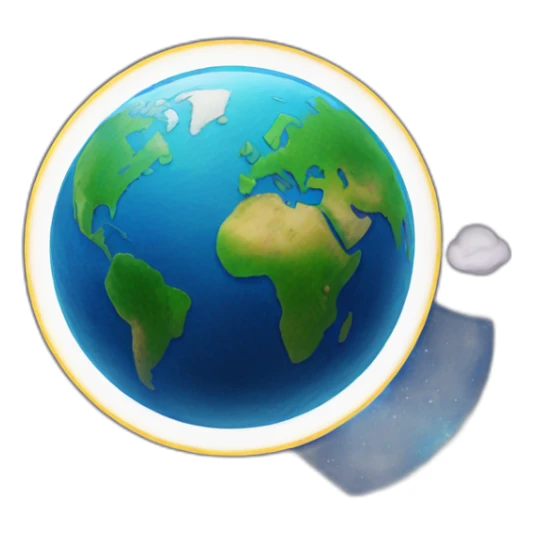 Earth space with user avatar pinned as marker sticker