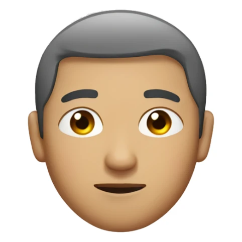 asain guy with lines of eyes sticker