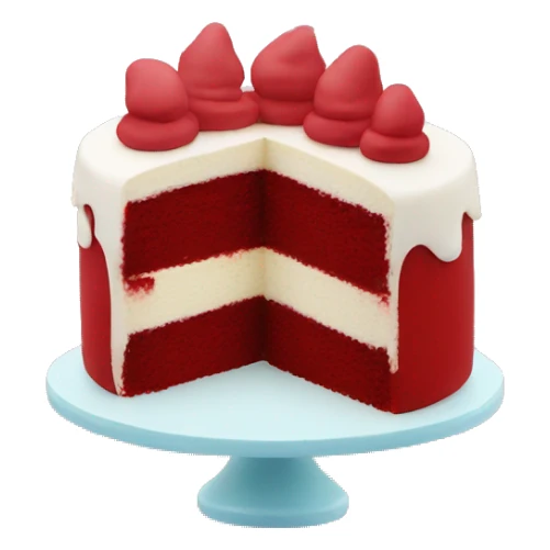 Kawaii red velvet cake  sticker