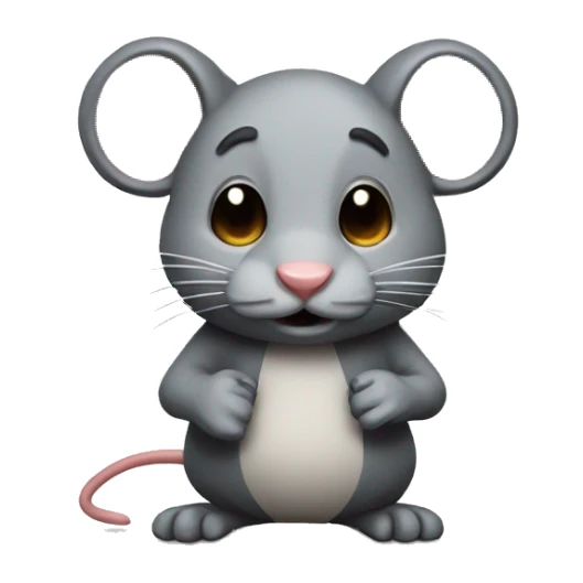 Draw a character to use for the fortune-telling service. Make the cute rat character. sticker