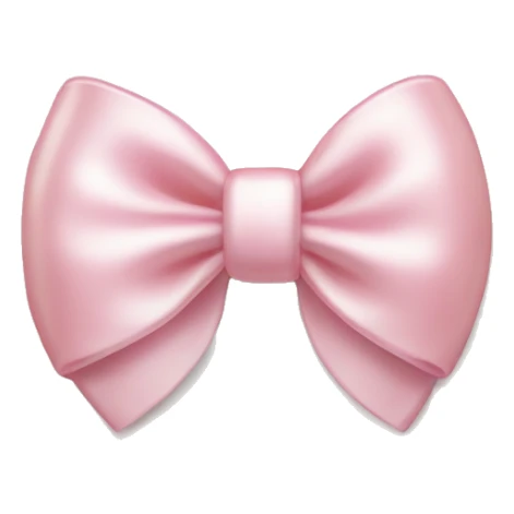 light pink bow ombro with a pearl charm sticker