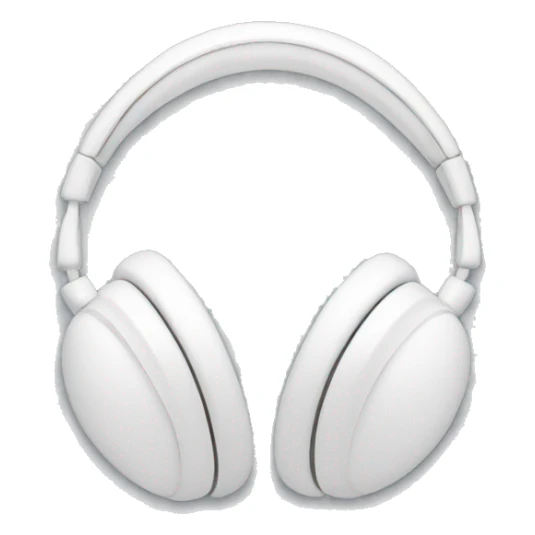 White headphones asthetic  sticker
