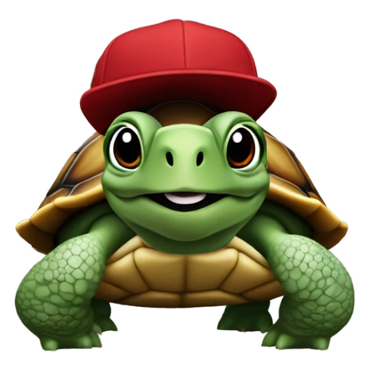 Une tortue avec une casquette gucci  sticker