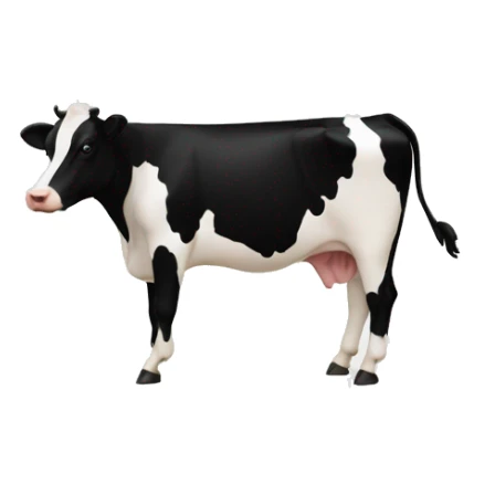 The word "OK" is outlined in black, with a Holstein pattern on the inside. sticker