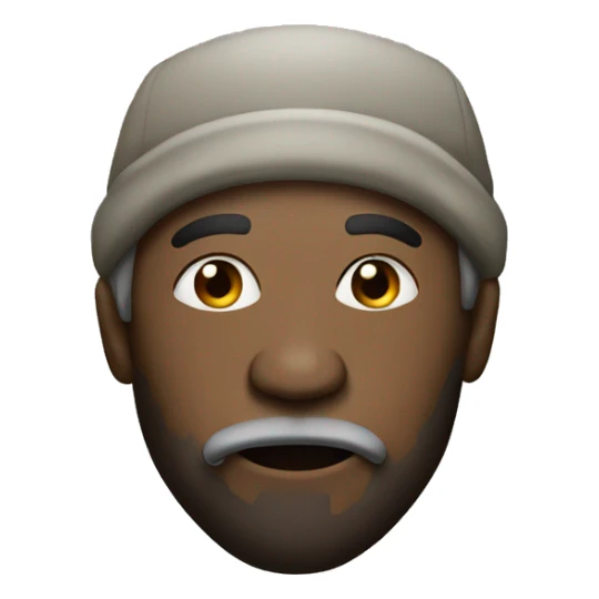 homeless man with cigarette in mouth sticker