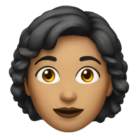 femme 47 ans peau matte cheveu noir yeux noir sticker