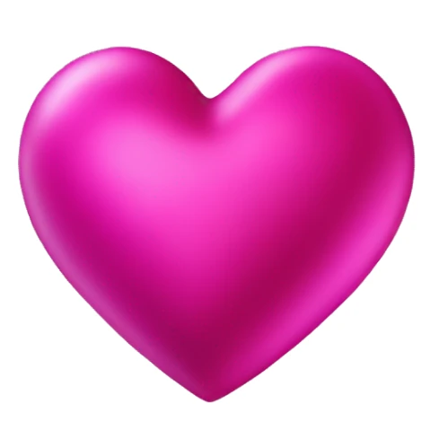 magenta and pink satin heart sticker