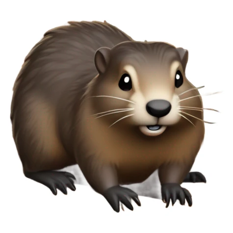 Woodchuck chucking wood  sticker