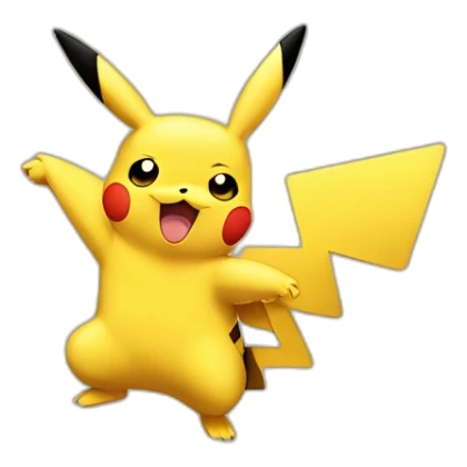 pikachu thumbs down emoji only with face, and thumbs down on one hand visible, no body sticker