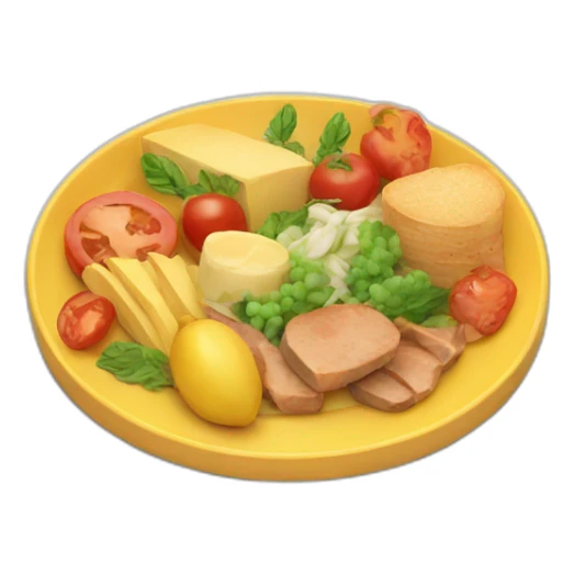 plate of food sticker