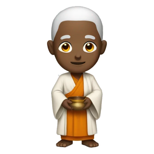 monk wearing a gown sticker