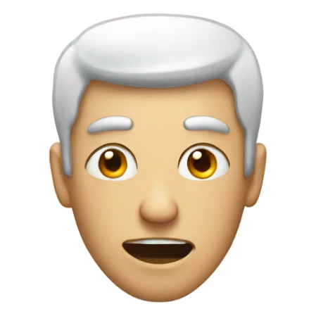 a man in a toilet with crazy eyes sticker