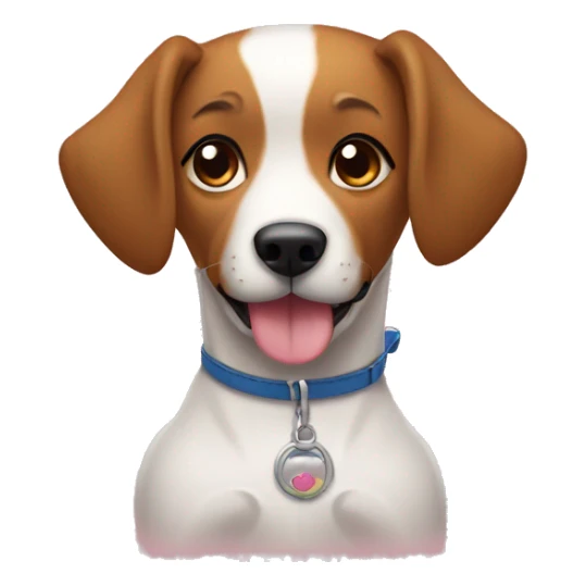 perro en una sesion de espa con una peluquera canina sticker