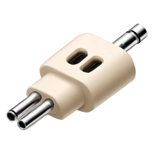 beige stereo adapter mini jack to big jack for headphones  sticker