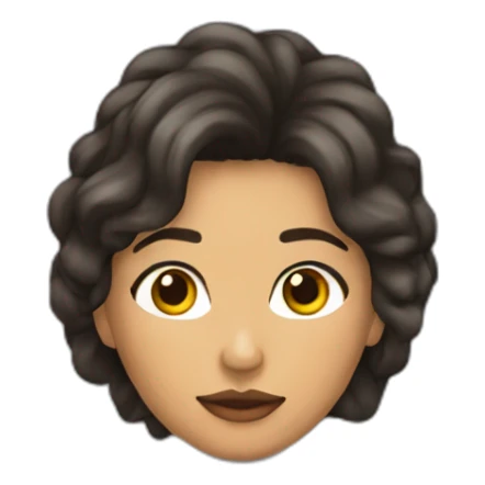 Chica gitana morena pelo largo sticker